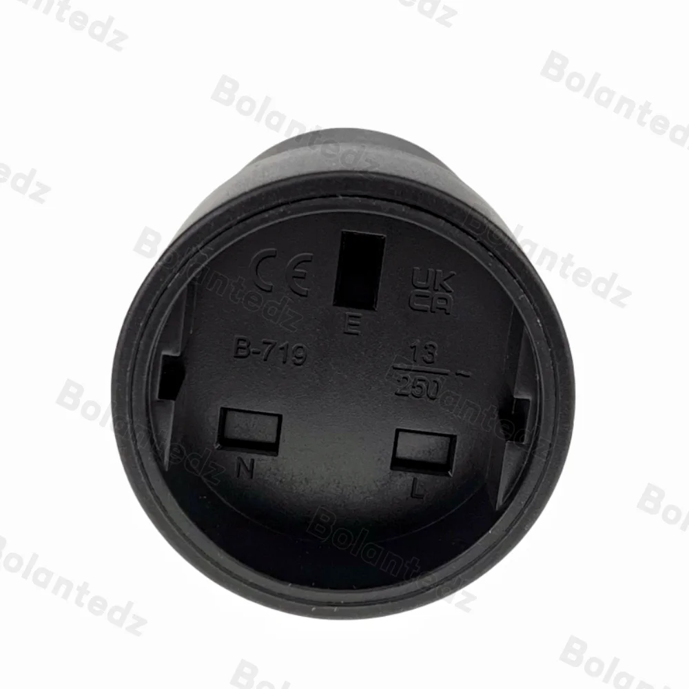 Bolantedz 250V13A IP44 conector de receptáculo de montaje macho hembra impermeable Cable de alimentación del Reino Unido Cable con cable enchufe tipo G británico - imagen 5