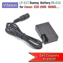 Canon Bateria simulada LP-E17 DR-E18 para ACK-E18 - EOS T7i T6i