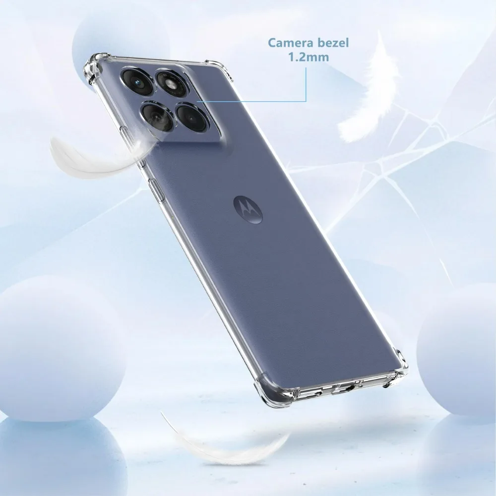 Funda para Moto Motorola Edge 50 60 Fsuion Pro 40 Neo, parachoques protector transparente, funda fina de silicona Tpu suave antigolpes - imagen 5