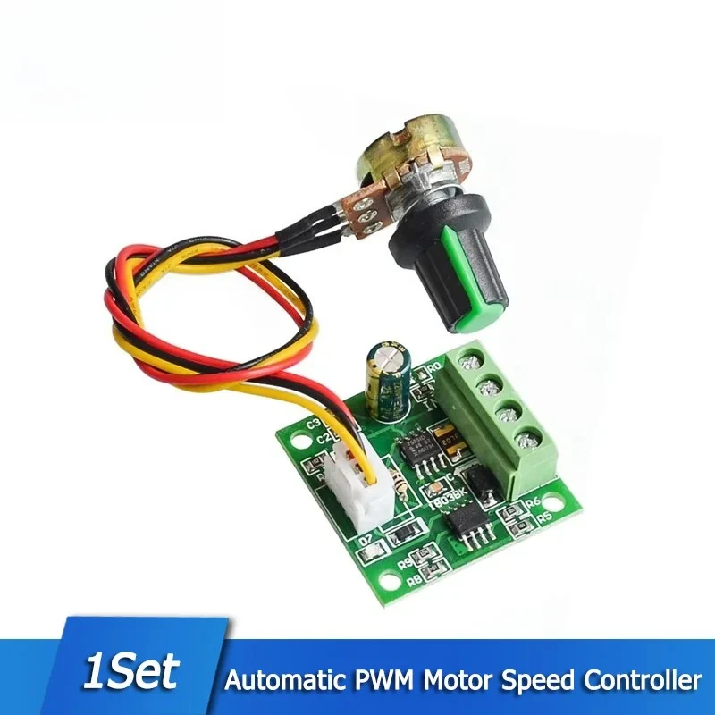 Módulo de placa controladora ajustable PWM, controlador de velocidad del Motor CC, 1,8 V, 3V, 5V, 6V, 12V, 2A, módulo de Control del regulador de velocidad de bajo voltaje - imagen 2
