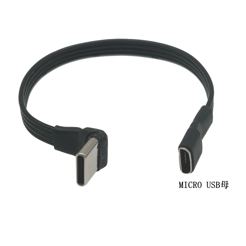 5CM Micro USB hembra a micro B Mini tipo-c usb macho USB 2,0 Cable corto convertidor adaptador de extensión 20cm 50cm 100cm - imagen 5