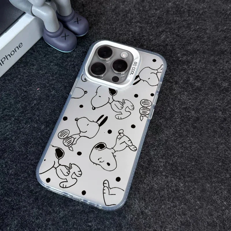 Cute Y2K Snoopy Case For OPPO Reno 13F 12F 11F 13 12 10 11 Pro 5G Reno 7 4G 5 6 Lite 8 A60 A38 A18 A57 A77 A78 A98 A79 5G Cover - imagen 4