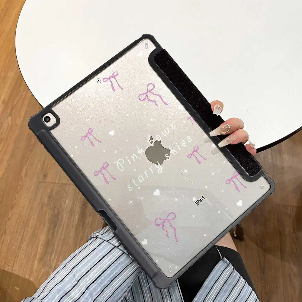 2025 para iPad Pro 11 12,9 13 M2 M4 M3 funda 9,7 10,2 5 6 7/8/9 10th 11th mini 6 7 funda Air 3 4 5 6 funda inteligente con portalápices - imagen 3