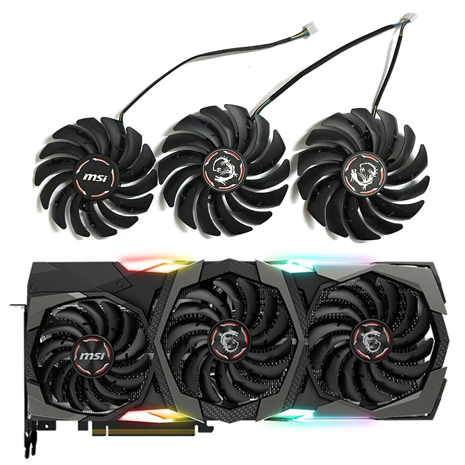 PLD09210S12HH PLD10010S12HH RTX 2080 ventilador de refrigeración de gráficos para MSI Geforce RTX 2080 2080Ti 2070 Super Gaming X Trio ventilador de gráficos