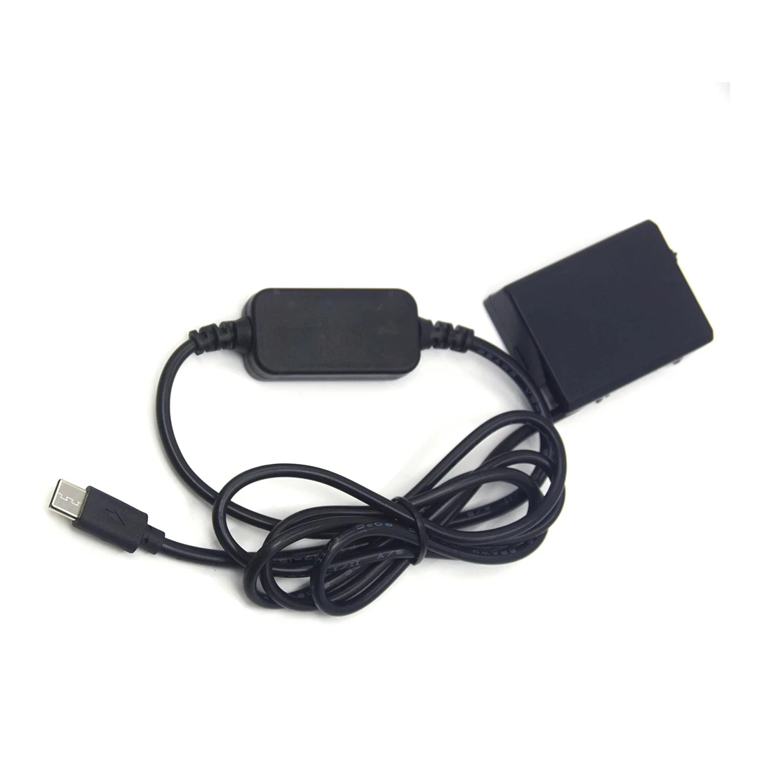 Adaptador de acoplador de DR-E5, batería falsa + Cable de alimentación USB C LP-E5 para Canon EOS XS XSi T1i 450D 500D 1000D Kiss X2 X3 Rebel T1i - imagen 3