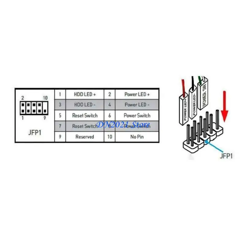 F3KE Internet Cafe Desktop Botón encendido Cambia extensión con luces LED colordul para computadora base placa - imagen 3