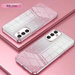 Funda Huawei P30 Lite de silicona con purpurina degradada