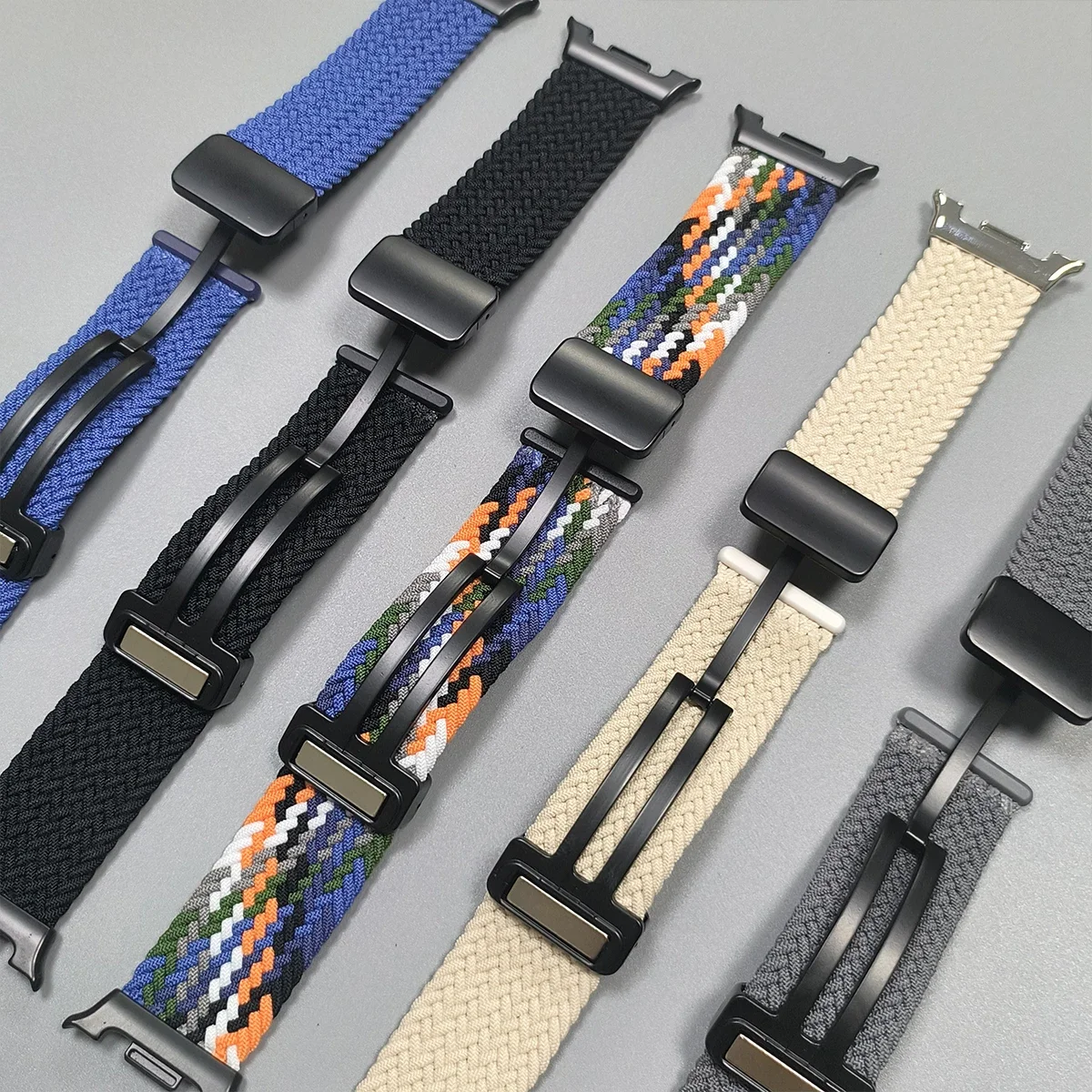 Correa magnética para Samsung Galaxy Watch 8, 44mm, 40mm, pulsera de nailon de repuesto para Galaxy Watch 8, accesorios clásicos de 46mm - imagen 3