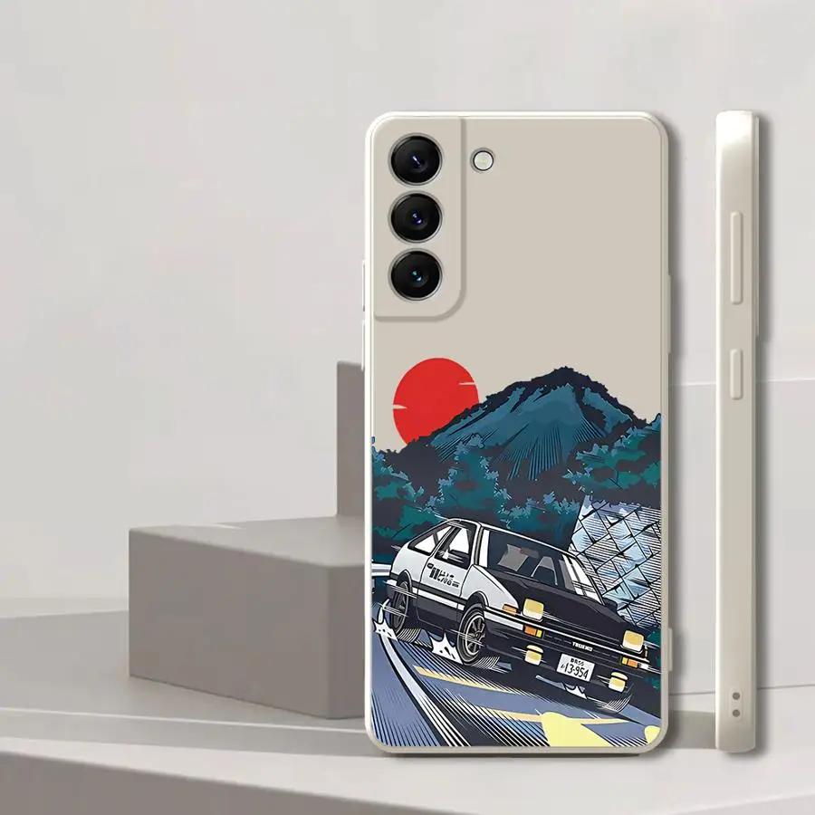 Funda de teléfono de coche con iniciales de Anime D para Samsung Galaxy A02s A06 A30s A71 A73 A50 A56 A05 A20s A03 A04 A53 funda blanda - imagen 2