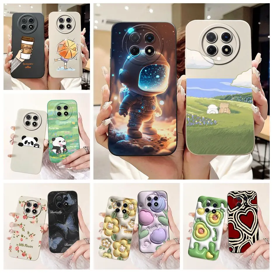 Para Huawei Nova Y91 funda STG-LX1 STG-LX2 elegante cubierta pintada de caramelo funda de teléfono a prueba de golpes para Huawei Nova Y91 NovaY91 bolsas suaves