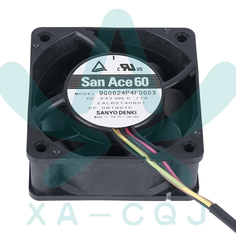 Ventilador de refrigeración con convertidor de velocidad, nuevo y original, SanAce60 9G0624P4FD003 6cm 6025 24V 0.17A 4 cables PWM - imagen 3