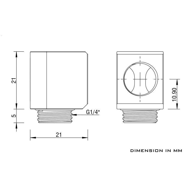 Barrow Fitting G1/4 Angular 90° para Refrigeración Líquida PC - imagen 5