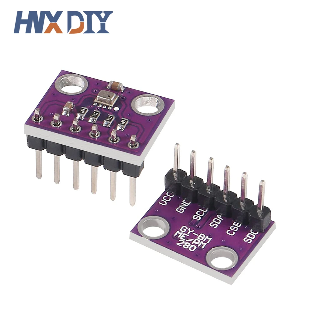 Módulo barométrico de presión de aire para Arduino, Sensor Digital de temperatura, 10 piezas, 2 en 1, BMP280, 3,3 V, I2C, SPI, 1,8-5V - imagen 5