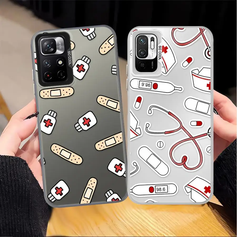 Case for Xiaomi Mi 11 Lite 13T 12T Pro Back Phone Cover Cool Nurse Medicine - imagen 4