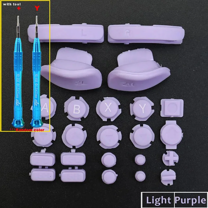 1 Juego de botones 24 en 1 para interruptor JOY-CON NS controlador ABXY teclas de dirección SR SL ZR ZL teclas de gatillo destornillador de desmontaje - imagen 4