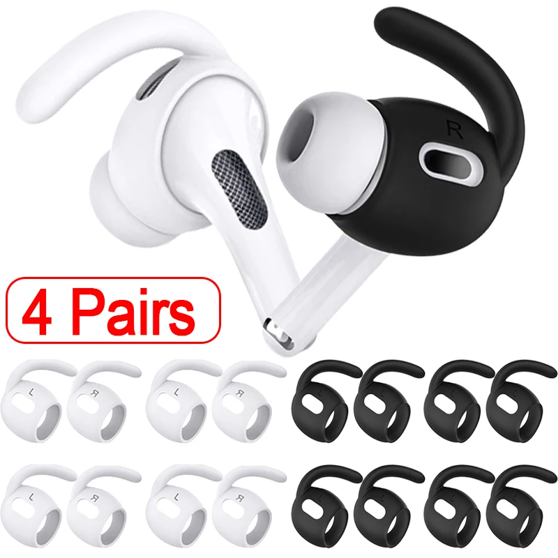 Ganchos antideslizantes de silicona para Air Pod Airpods Pro, soportes de gancho anticaída, cubierta protectora, accesorios para auriculares Bluetooth - imagen 5