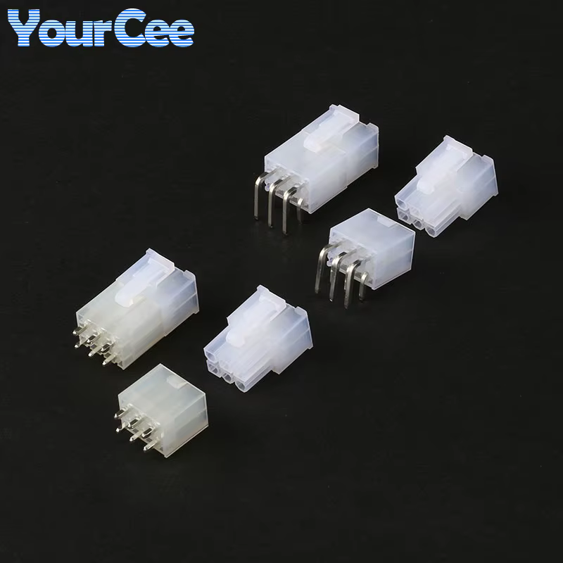10 Uds 5557 4,2mm 2*1-12Pin Pin doblado Pin recto doble fila conector de bloqueo de acoplamiento carcasa de plástico macho para ordenador PC - imagen 2