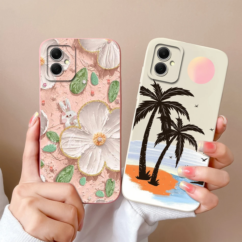 Para Samsung Galaxy A05 A05S Funda diseño lindo protección completa Funda para Samsung A 05 Funda trasera de teléfono de silicona líquida suave Coque - imagen 3