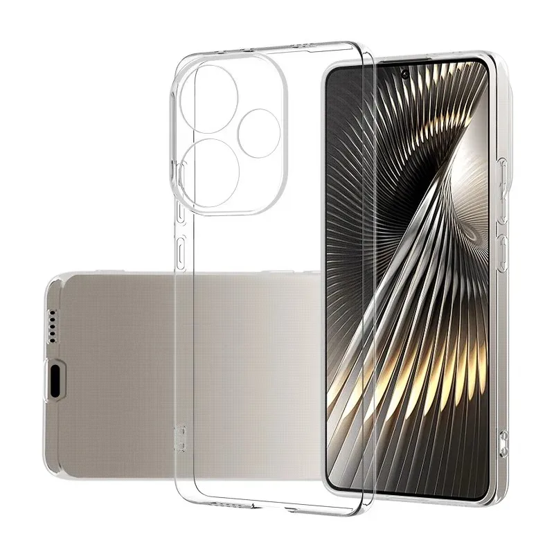Funda trasera para teléfono Xiaomi POCO F6 F6Pro Pro, ultrafina, transparente, suave, TPU, protección de cámara