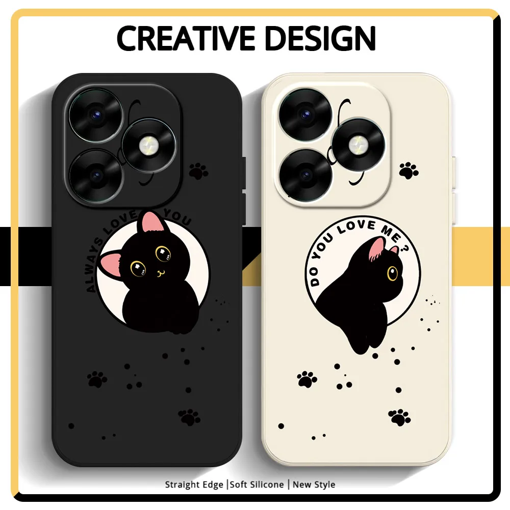 Funda de teléfono para Itel S23 Plus S23 + A70 Itel A60S A60, carcasa trasera a prueba de golpes, silicona suave TPU, carcasa de dibujos animados de lujo a la moda
