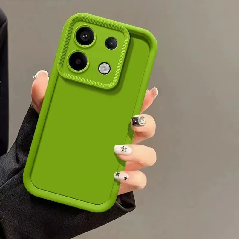 Funda de lujo con textura mate, Funda de silicona para lente de cámara de color sólido para Xiaomi Redmi Note 13 Pro Plus 4G 5G, Funda trasera suave de TPU - imagen 4