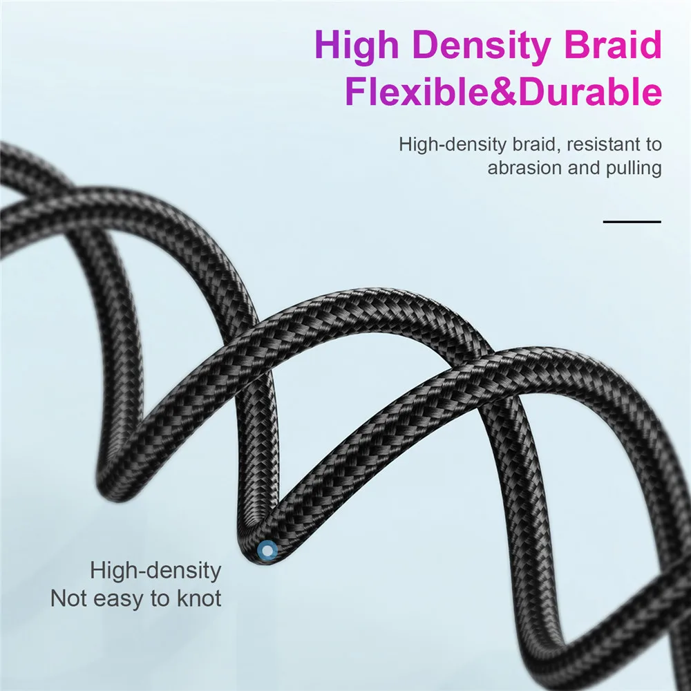 USLION Cable USB Tipo C USB C Cargador Carga Rápida USB-C PD 60W Samsung A53 A52 S22 Xiaomi - imagen 3