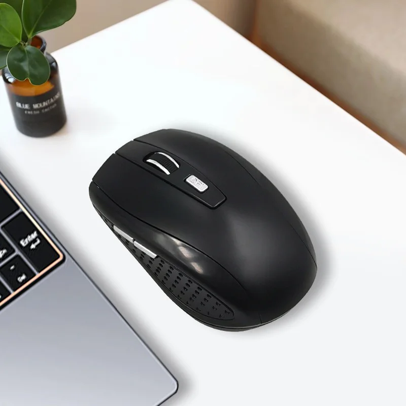 Ratón inalámbrico de 2,4G, ratón silencioso, carga portátil, ratón óptico móvil para oficina, nivel DPI ajustable para ordenador portátil