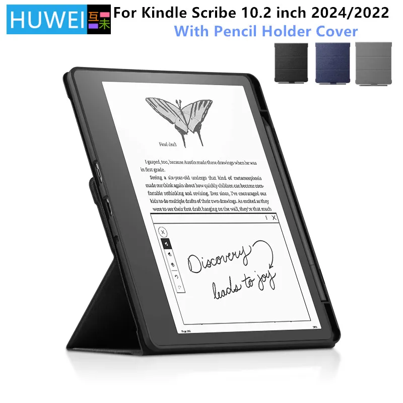Para Kindle Scribe 2024 Funda de 10,2 pulgadas Funda de cuero PU con soporte para Kindle Scribe 10,2 "2024 2022 Funda con portalápices - imagen 2