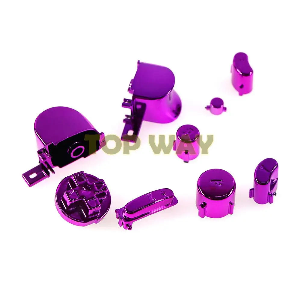 1 Juego de repuesto para controlador Gamecube, juego de botones de galvanoplastia chapados en oro con accesorios de botones NGC - imagen 5