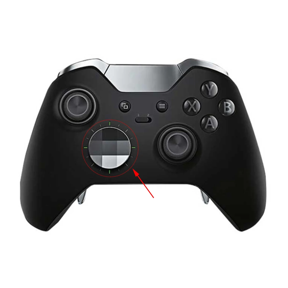 1 Uds. Botón de llave cruzada redonda tecla de dirección de Metal para Xbox One Elite Series 1/2 controlador Gamepad botón de disparo piezas de reparación - imagen 2
