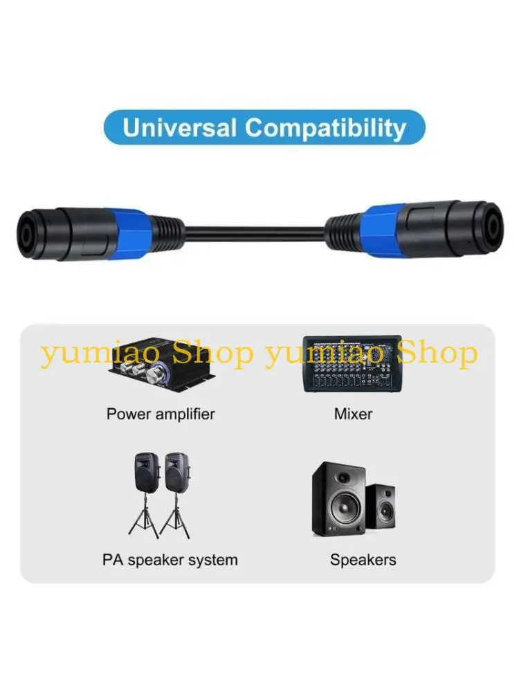 587B Speakon a Speakon Cable extensión del adaptador 18 AWG Cable