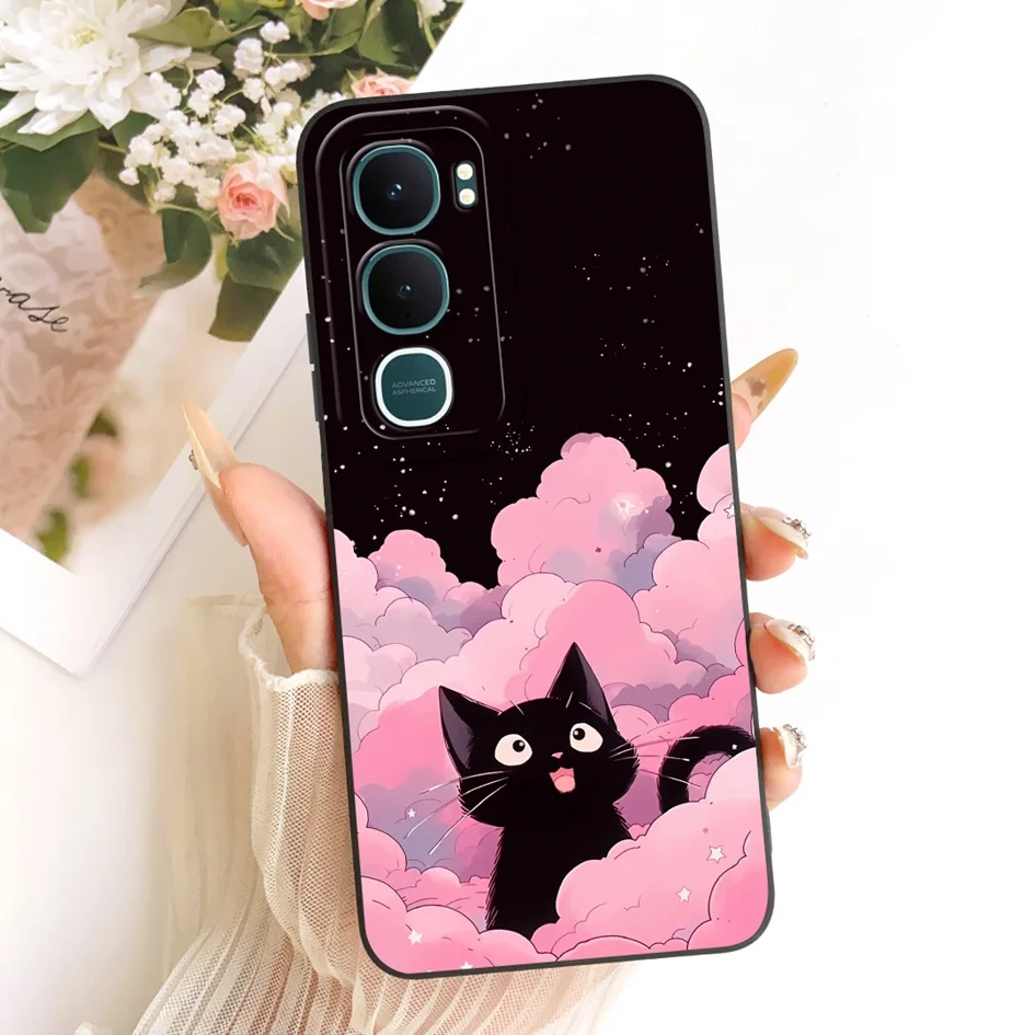 Para Vivo Y31 2025 funda 2025 moda flor mármol silicona suave cámara protección teléfono cubierta para VivoY31 5G V2521 Y21D 4G Coque - imagen 4