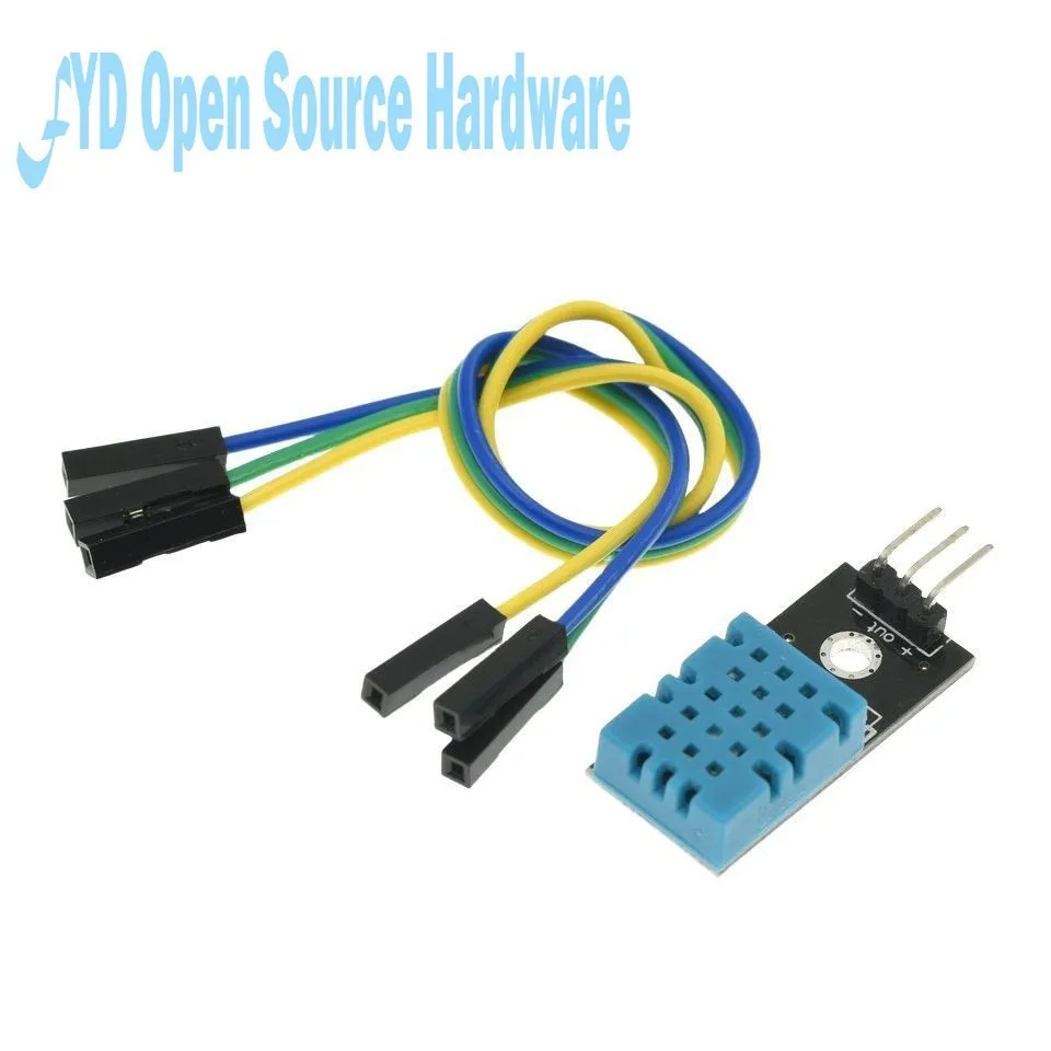 Módulo de Sensor de temperatura y humedad relativa DHT11 DC 3,3 V-salida de señal Digital 5V con Cable para DHT-11 de Kit Diy - imagen 5
