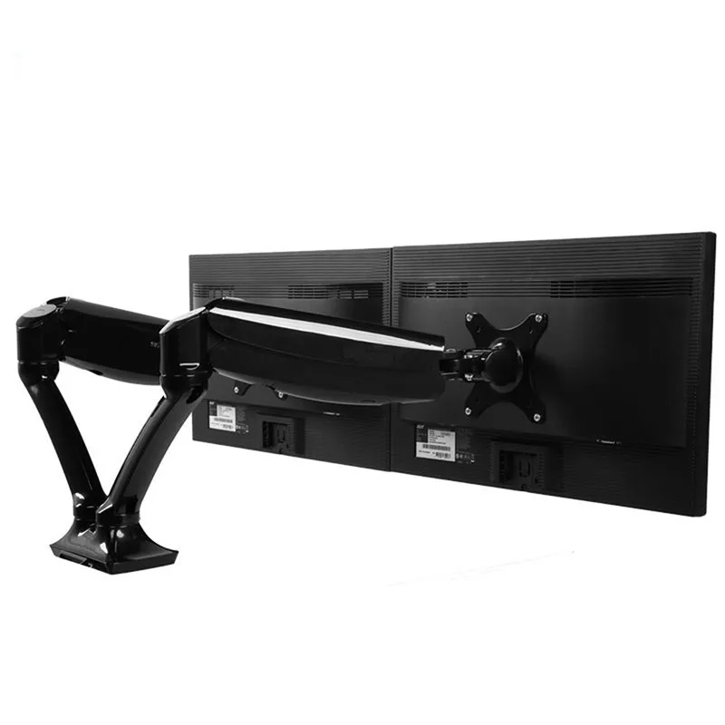 Pantalla de ordenador Dual de movimiento completo, soporte de montaje giratorio con resorte de Gas, soporte para Monitor LCD, soporte para brazo, soporte para MONITOR - imagen 2
