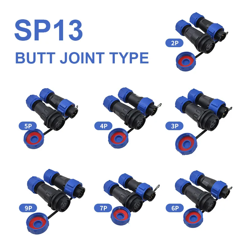 Conector SP13 IP68 Estanco – 2 a 7 Pines Resistant Agua Polvo