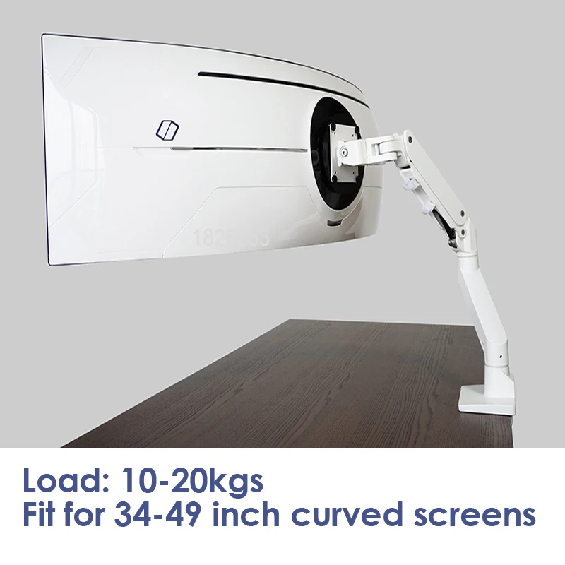 Brazo de resorte de Gas de aluminio S500, soporte de Monitor de pantalla de arco curvo de 34-49 pulgadas, Samsung Odyssey Neo G9/G7, soporte de pantalla grande, carga de 20kg - imagen 4
