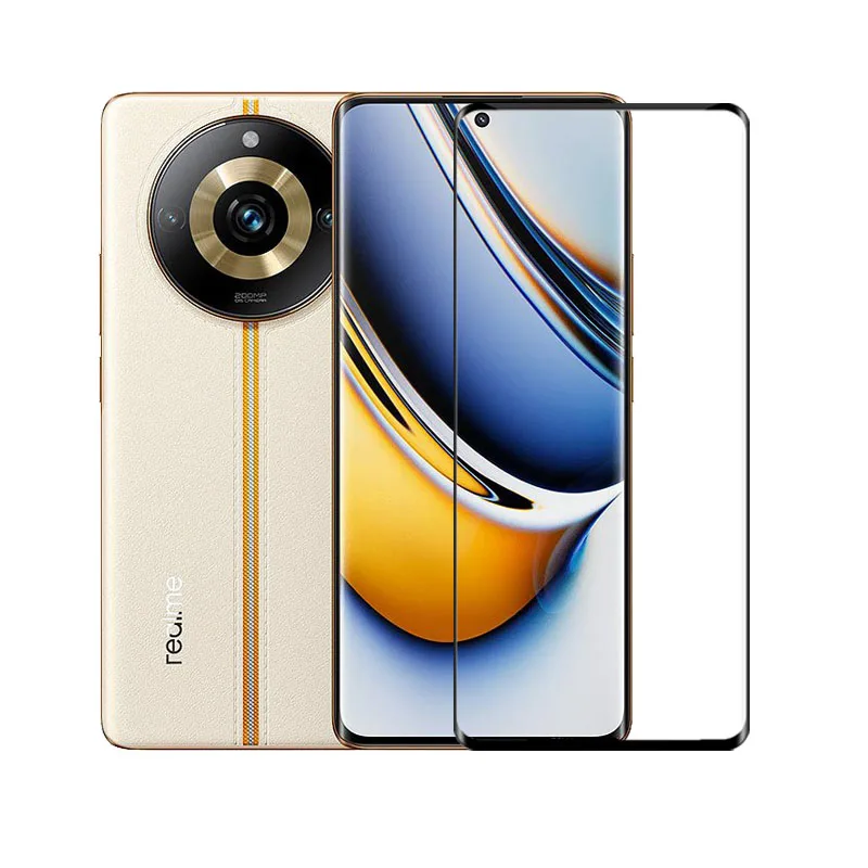 Protector de pantalla de cristal de cubierta completa para Realme 11 Pro, película protectora de lente de teléfono de vidrio templado Realme 11 Pro - imagen 3