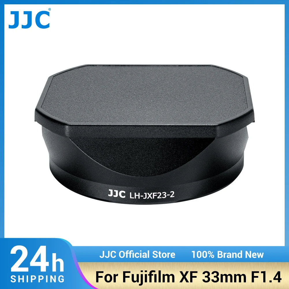 JJC-cubierta de lente cuadrada de Metal para Fujifilm Fujinon XF 33mm F1.4 R LM WR, lente en Fuji XT4 XT3 XT2 XT30II XT30 XT20 XT10, LH-XF23 II - imagen 2