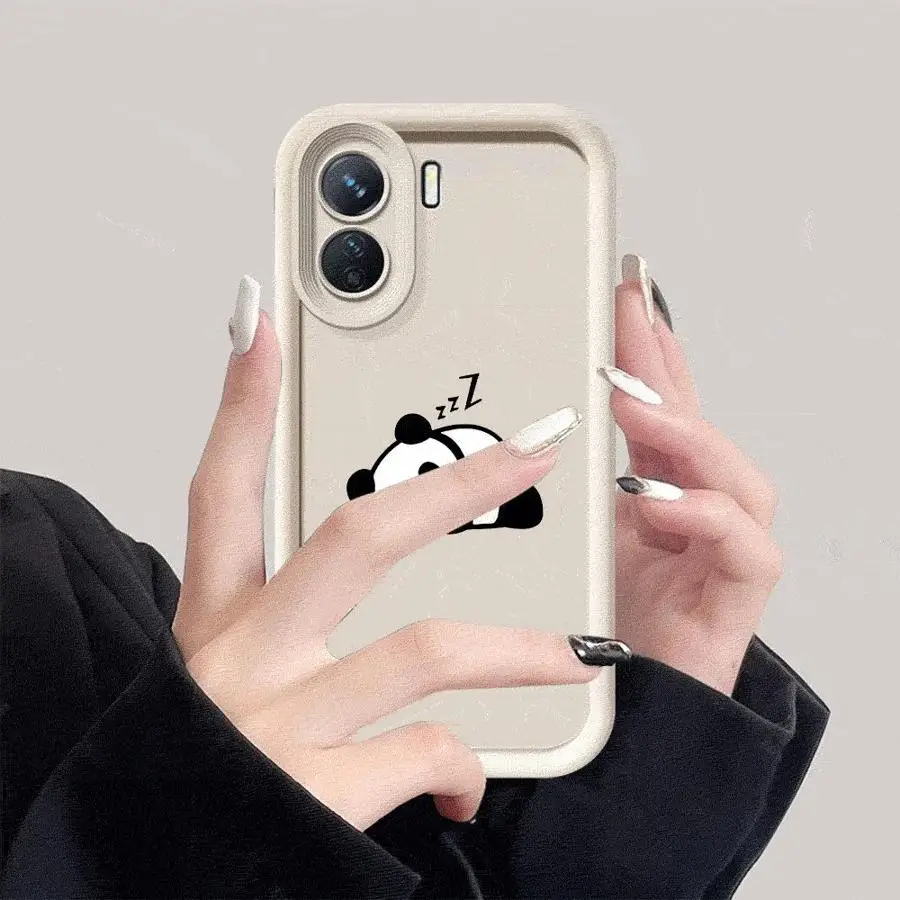 Bonita funda de teléfono Panda para Redmi 12, 4G, 12C, 13C, 4G, 5G, Poco X3, NFC, X3 Pro, C50, C51, C61, A1, A2 Plus, A3, A3x, mate - imagen 3