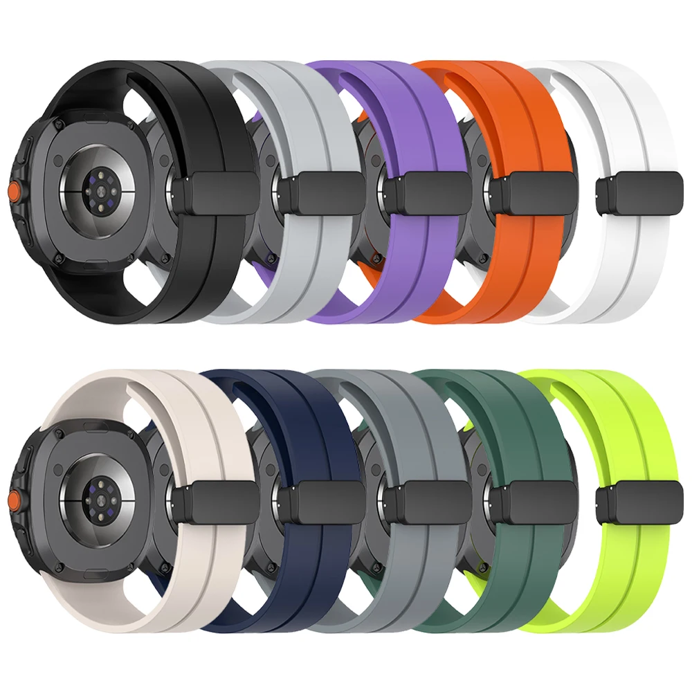 Correas de silicona con hebilla magnética para Samsung Galaxy Watch 8/8, correa de reloj clásica para Galaxy Watch 8, pulsera deportiva de 40mm, 44mm y 46mm - imagen 2