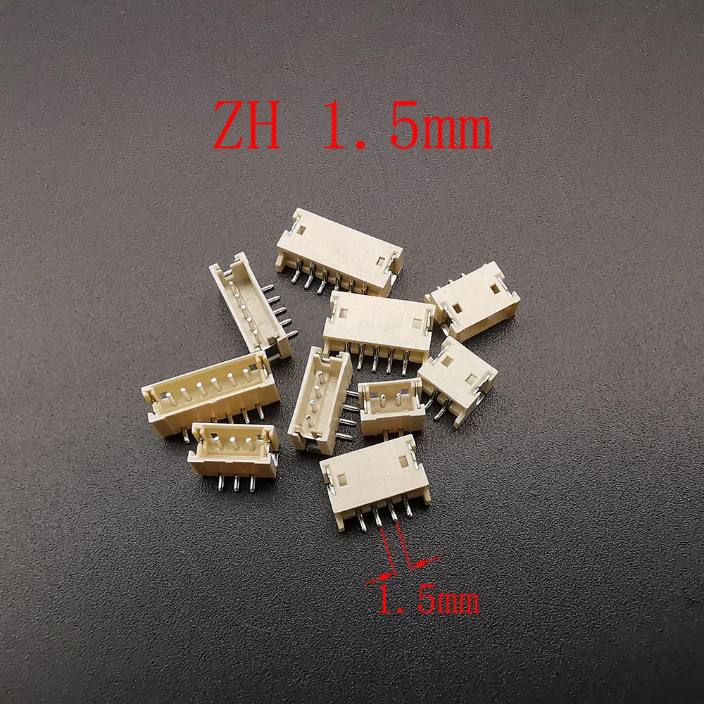 10 Uds XH 2,54/PH 2,0/ZH 1,5/JST 1,25mm/SH 1,0mm paso 2/3/4/5/6 pines carcasa de enchufe macho conector SMD Horizontal/Vertical - imagen 4
