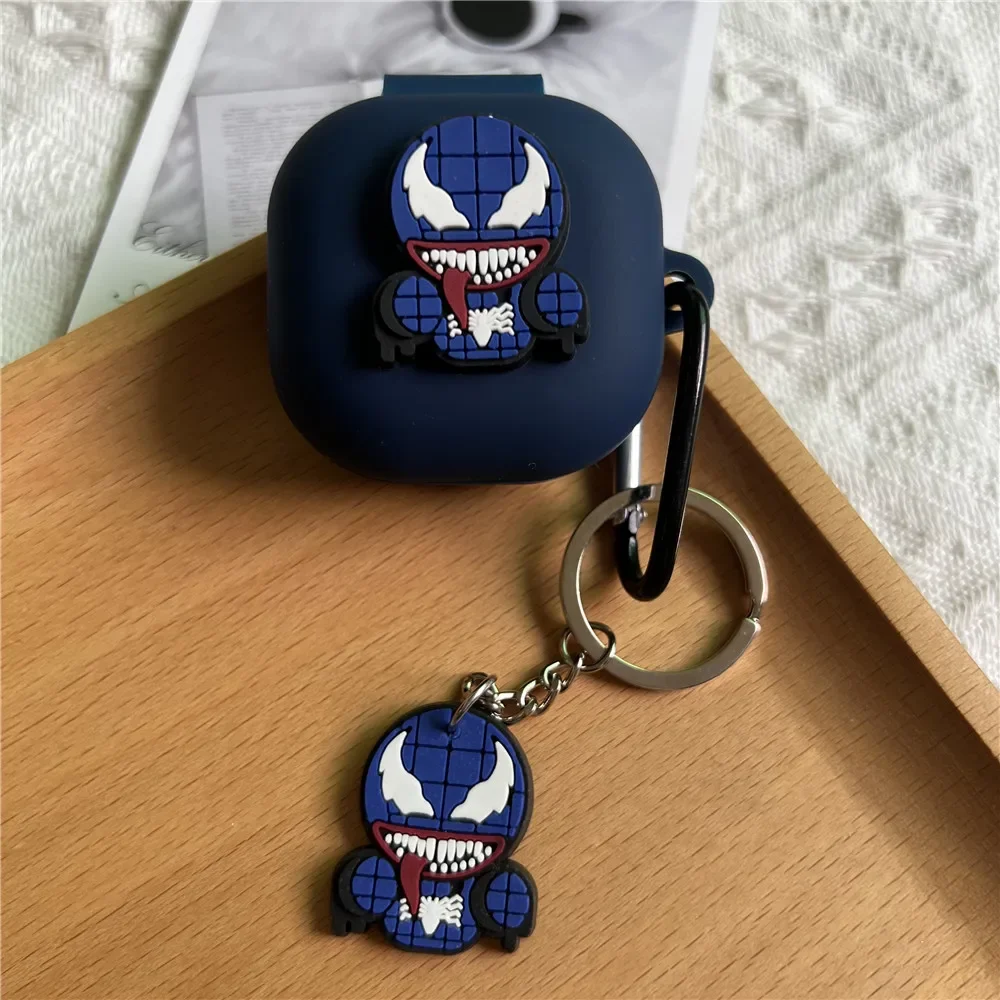 Nueva funda blanda de silicona de dibujos animados para BASEUS Encok WM01 / WM01 Plus / WM02 / WM02 Plus, funda protectora, bolsas para auriculares con llavero - imagen 5