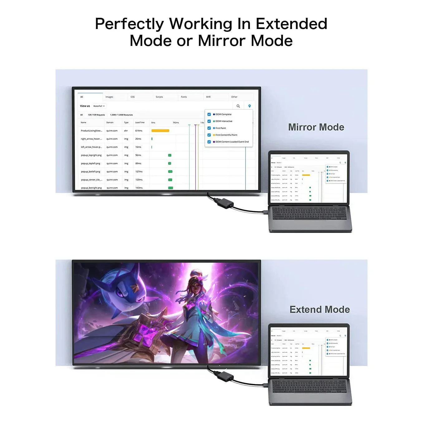 Cable adaptador USB 3,0 a HDMI, convertidor adaptador 1080P HDTV, proyector, adaptador multipantalla, controlador gratuito para PC, portátil y de escritorio - imagen 5