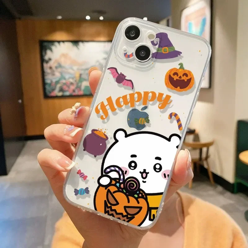 Helloween c-chiikawa Kawaii funda de iPhone de dibujos animados para iPhone 17 Air 16 15 14 13 12 11 PRO MAX X XR XS MINI 7 8 PLUS Y2K funda suave - imagen 2