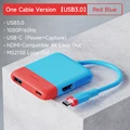 One Cable-Blue Red