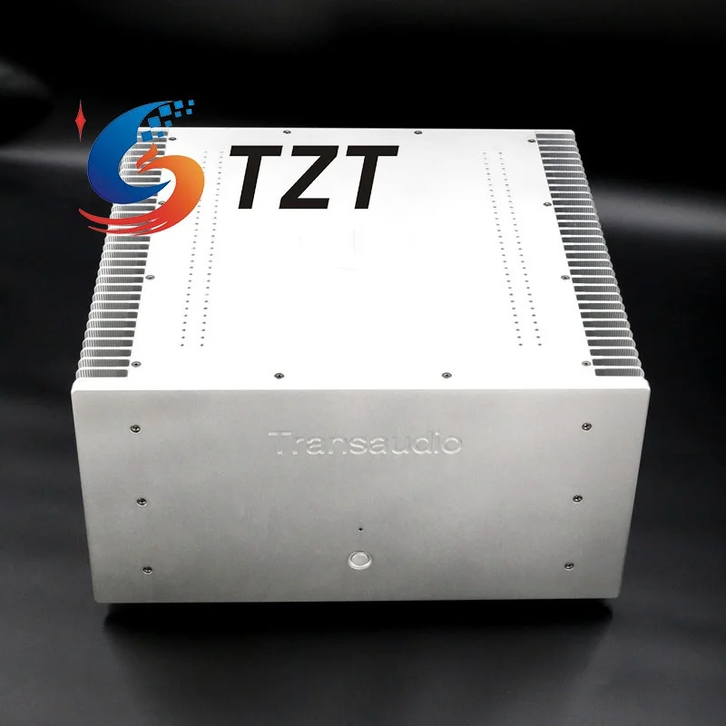 TZT Transaudio T9.4 450W/4Ω Clase AB Amplificador de potencia Amplificador de potencia de grado audiófilo (110V/220V Plata) - imagen 2