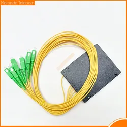Caja divisora fibra optica SC APC 1x8 PLC - Alta Calidad