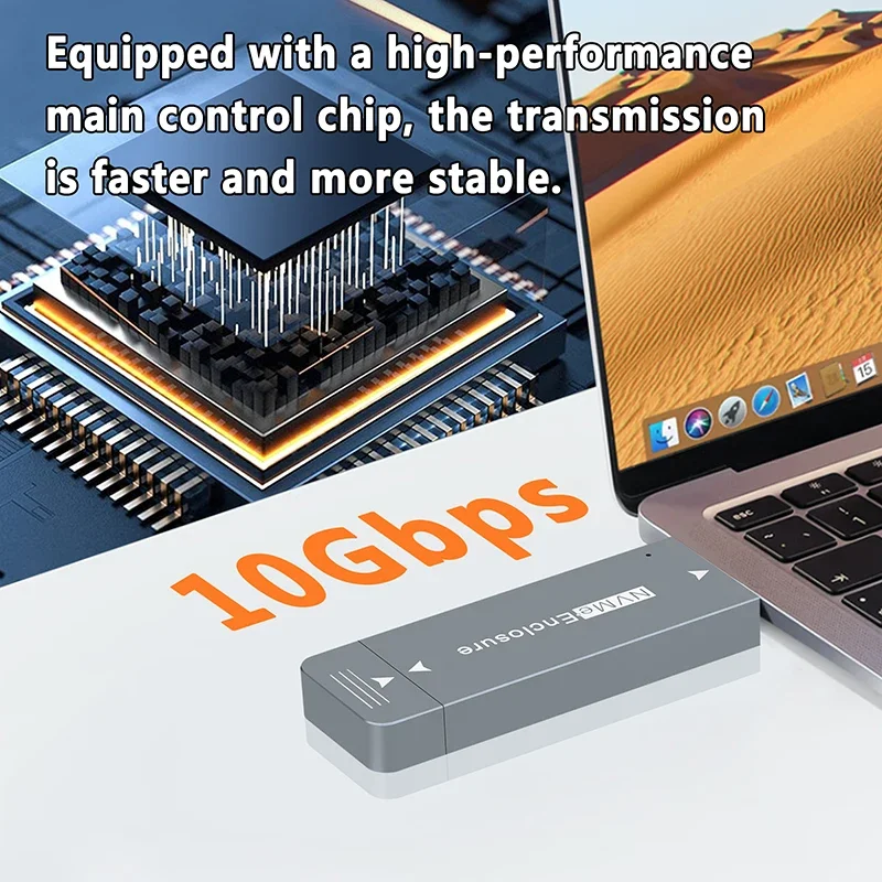 M.2 NVMe 2230 SSD carcasa USB A/C adaptador 10Gb USB3.2 Gen2 caja externa para M2 2230 NVMe SN740/SN530 520/PM991a/BG4/BC711 - imagen 4