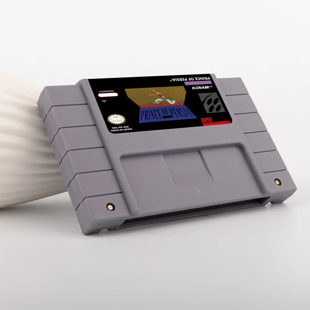 Juego de acción Prince of Persia para tarjeta de juego SNES de 16 bits para consola de videojuegos SNES versión NTSC de EE. UU.