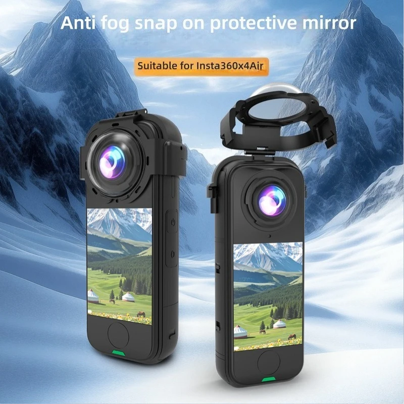 Tapa protectora de lente Premium para Insta360 X4 Air, cubierta protectora de lente de vidrio óptico Premium, accesorios de tapa a prueba de arañazos/caídas/polvo